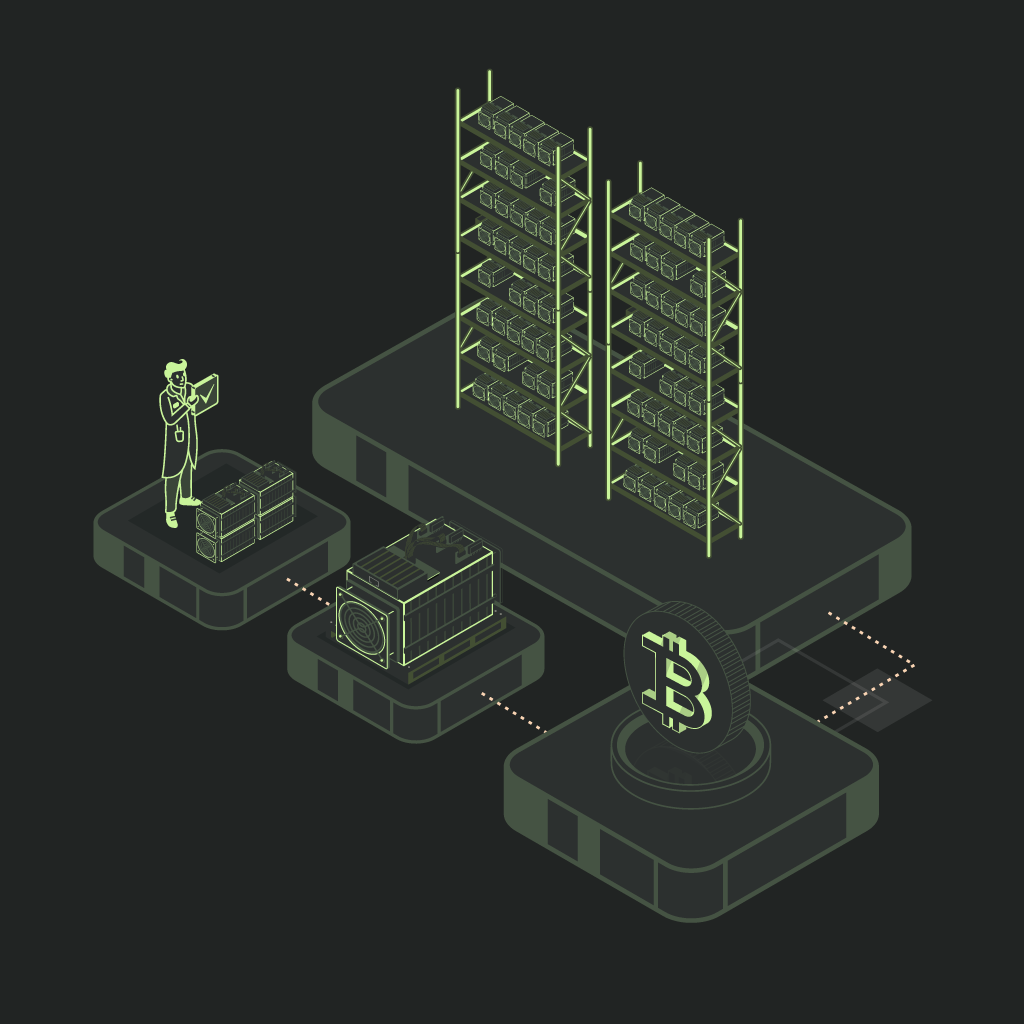 ASICS Mining Racks Hashing Bitcoin 