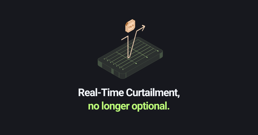 Real Time Curtailment dashboard